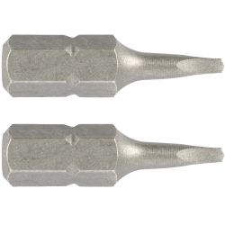 Square Recess Insert Bit No.0x25mm 2/card